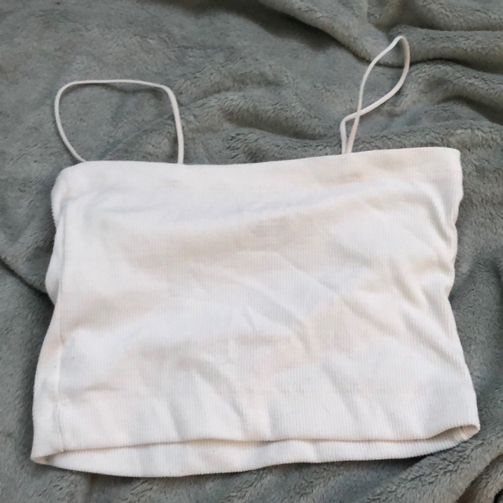 Super cute white crop top